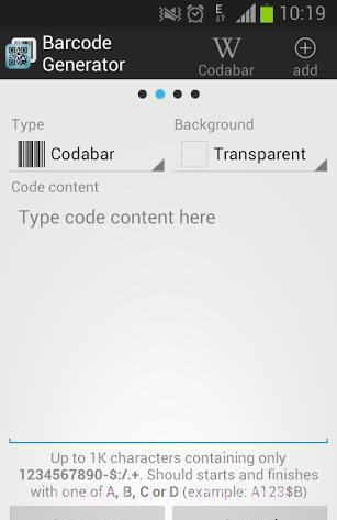 条形码生成器安卓截图2 条形码生成器安卓截图2