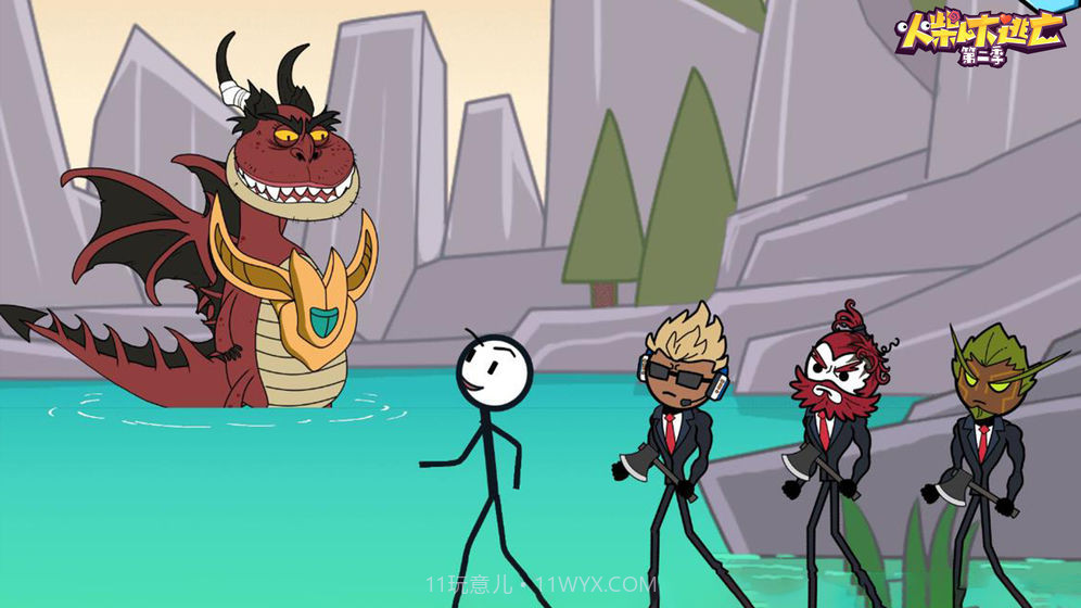 火柴人大逃亡沙漠吃鸡截图1