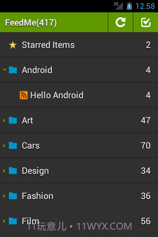 FeedMe阅读器截图1 FeedMe阅读器截图1