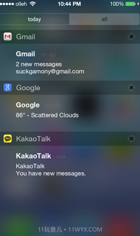 ios7通知栏截图3 ios7通知栏截图3