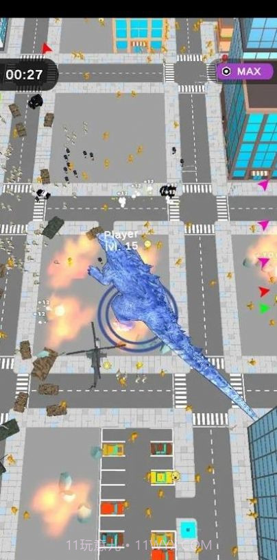怪兽破坏竞技场(Kaiju Rampage IO)v0.1截图1 怪兽破坏竞技场(Kaiju Rampage IO)v0.1截图1