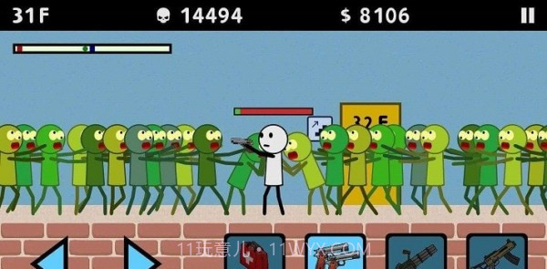 火柴人与枪3僵尸射手截图1 火柴人与枪3僵尸射手截图1