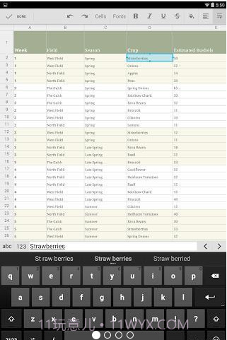 Google表格:Google Sheets截图1 Google表格:Google Sheets截图1