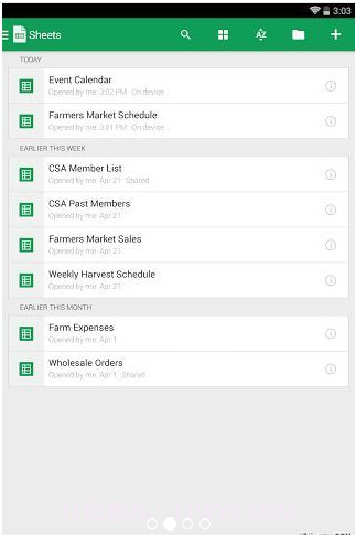 Google表格:Google Sheets截图2 Google表格:Google Sheets截图2