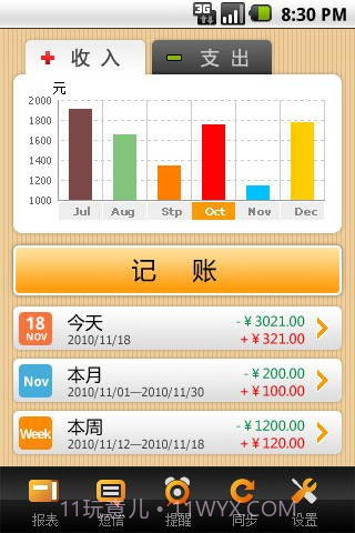 银冬瓜免费手机记账软件截图2 银冬瓜免费手机记账软件截图2
