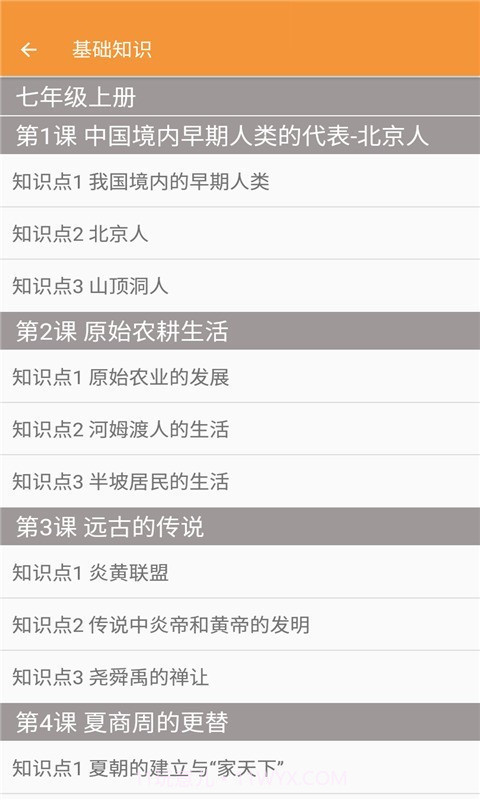 七年级历史帮截图2 七年级历史帮截图2