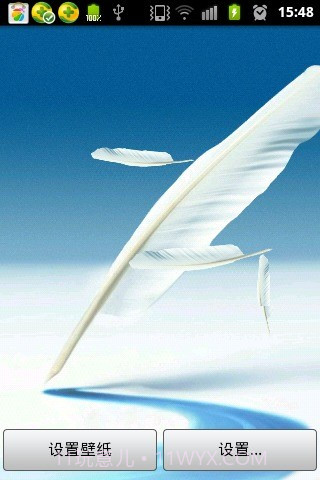 Note2羽毛动态壁纸截图2