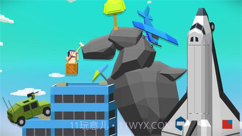 方块人铁锤攀岩截图1