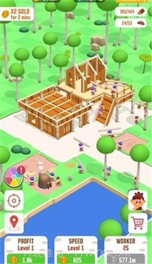 闲置丛林生存建筑大亨截图1