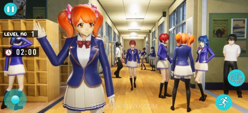 动漫女孩学校生活模拟手机版截图1 动漫女孩学校生活模拟手机版截图1