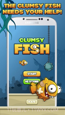 笨拙的鱼 Clumsy Flappy Fish截图1 笨拙的鱼 Clumsy Flappy Fish截图1