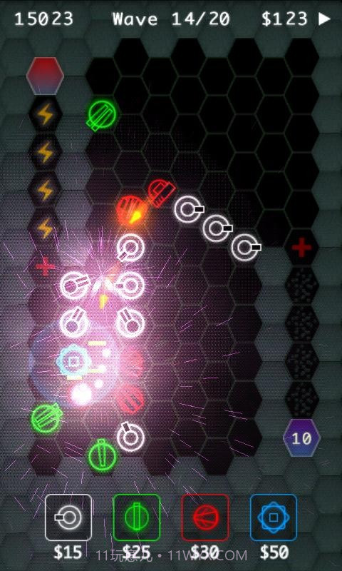 炫光塔防 HexDefense截图4 炫光塔防 HexDefense截图4
