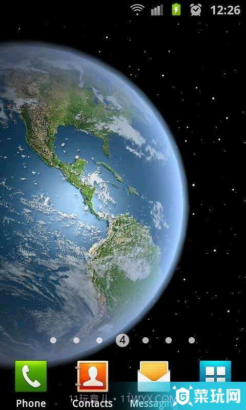 3D高清地球旋转动态壁纸截图1 3D高清地球旋转动态壁纸截图1