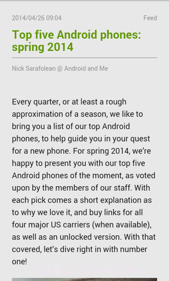 RSS阅读器(FeedMe)截图2 RSS阅读器(FeedMe)截图2