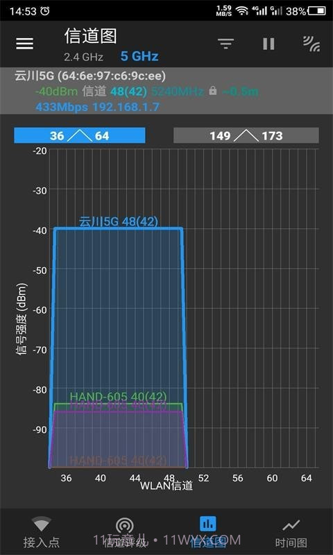云川WiFi分析仪截图3 云川WiFi分析仪截图3
