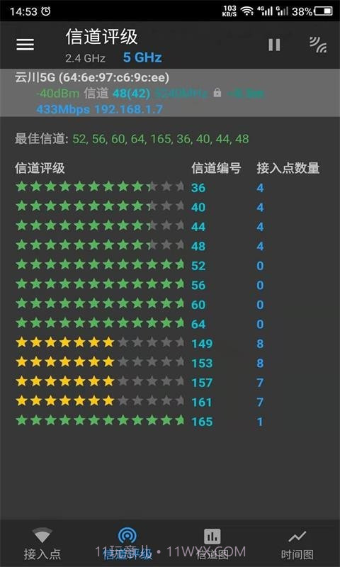 云川WiFi分析仪截图2 云川WiFi分析仪截图2