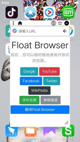 Float悬浮浏览器APP截图1 Float悬浮浏览器APP截图1