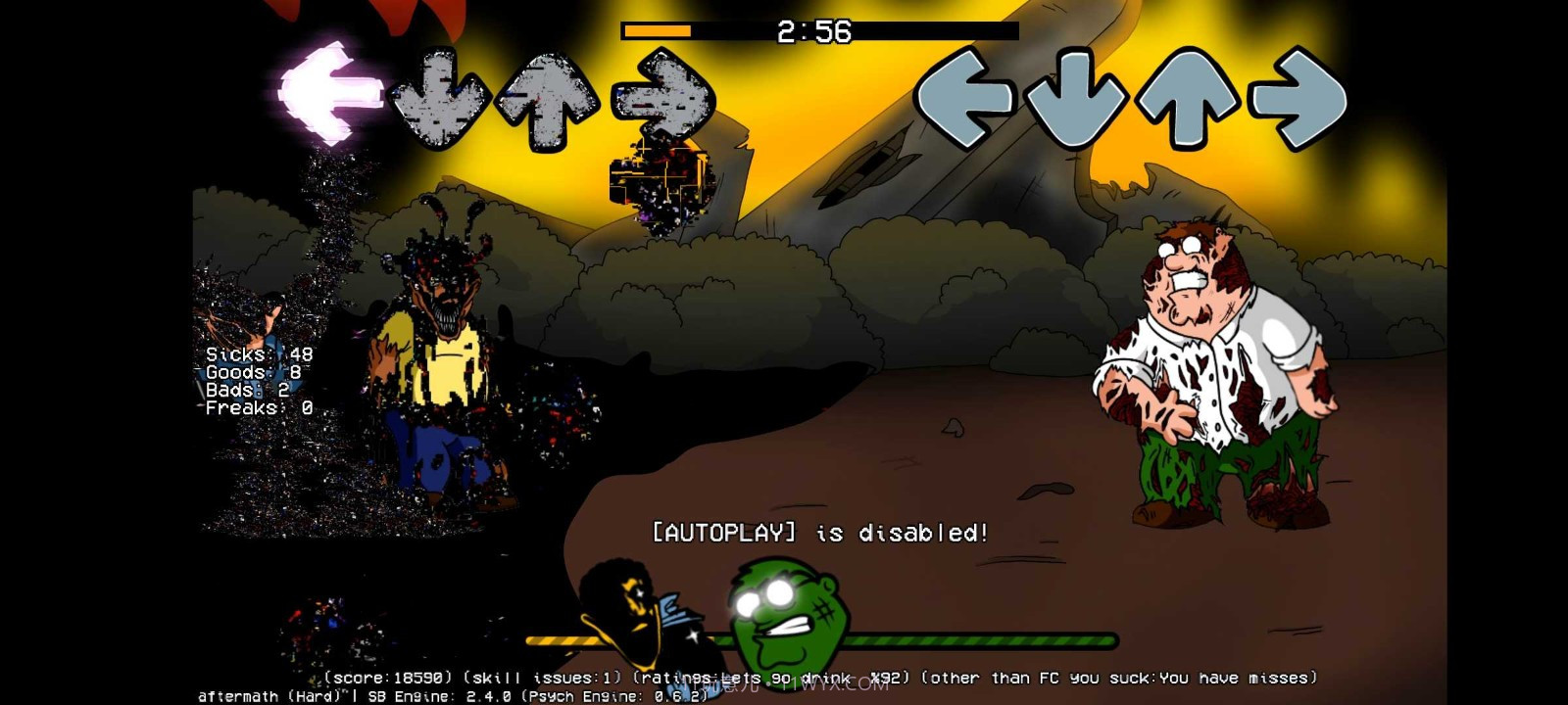 fnf错误化恶搞之家劫后余生截图1