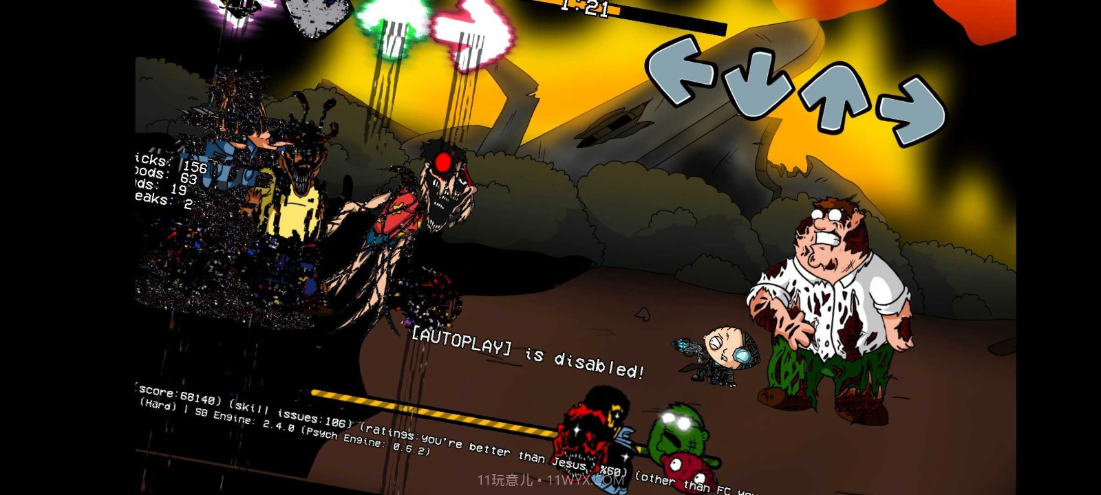 fnf错误化恶搞之家劫后余生截图2