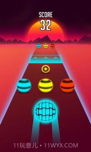 霓虹色球道跑截图1