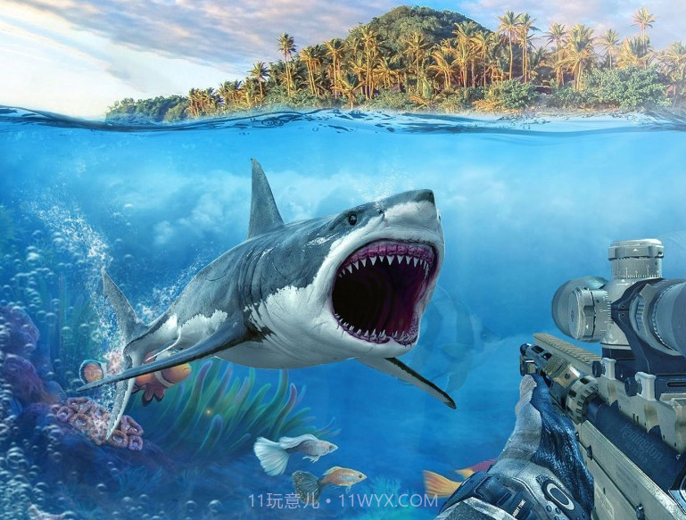 饥饿的巨齿鲨截图1