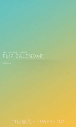 滑动日历 Flip Calendar截图1