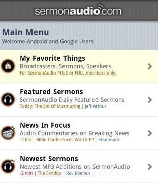 SermonAudio的Android版截图3