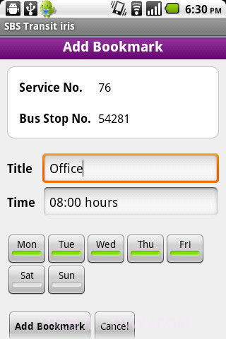 SBS交通导航(SBS Transit iris)截图1
