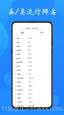 英文名起名取名助手截图3 英文名起名取名助手截图3