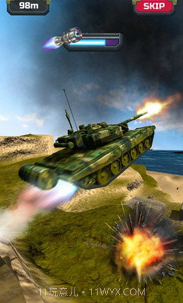 坦克斜坡大冲刺手机版截图1 坦克斜坡大冲刺手机版截图1
