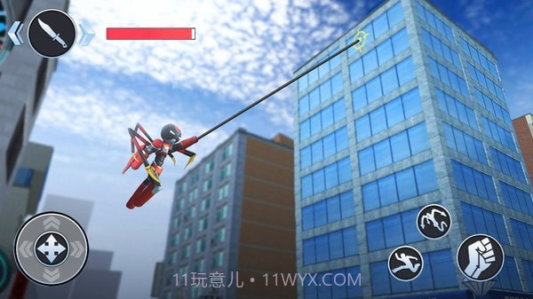 火柴蜘蛛英雄城市奔跑截图2 火柴蜘蛛英雄城市奔跑截图2