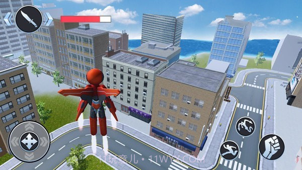 火柴蜘蛛英雄城市奔跑截图3 火柴蜘蛛英雄城市奔跑截图3