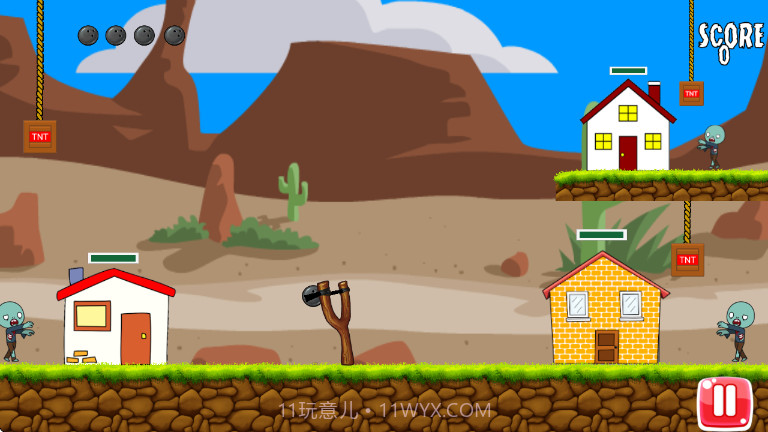 弹弓僵尸战争Angry zombies先行服截图3