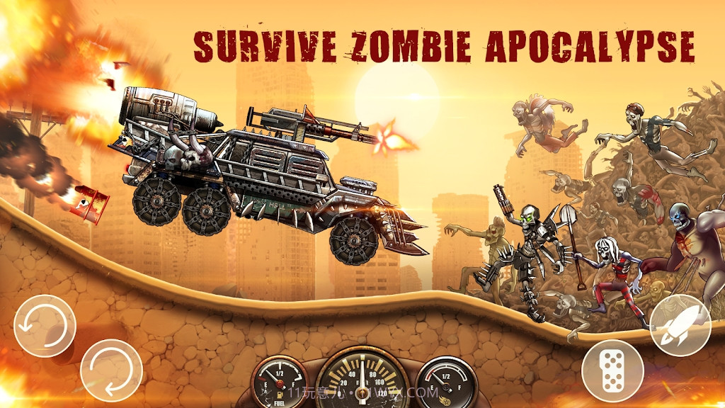 山地僵尸赛车内置菜单截图1 山地僵尸赛车内置菜单截图1